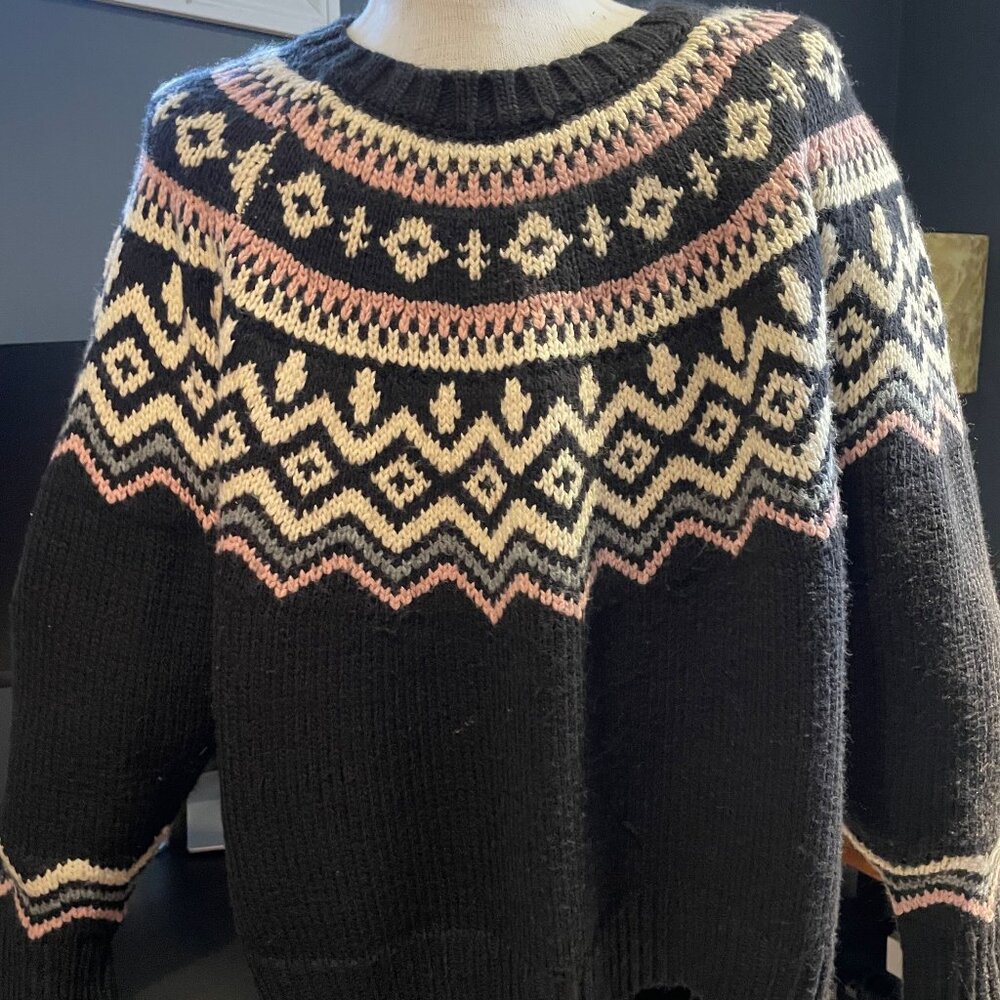 Lucky Brand Women's Crew Neck Sweater (Multi-color)
